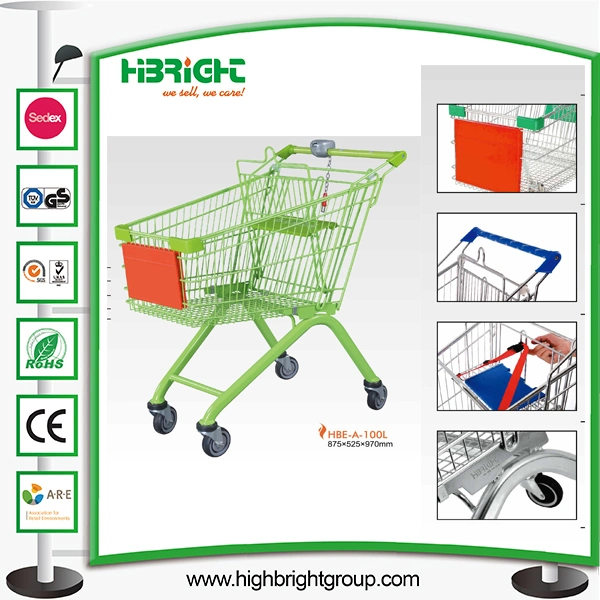 Metal Supermarket Grocery Shopping Cart Trolley Accessories